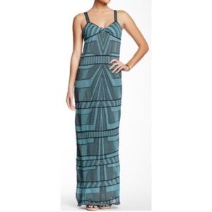 Missoni Blue & Black Metallic Knit Maxi Dress